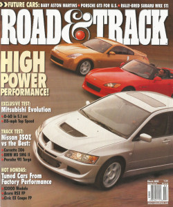 ROAD & TRACK 2003 MAR - ROCKETS FROM JAPAN